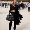 Outside Christian Dior fashion show 