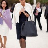 Outside Karl Lagerfeld fashion show 