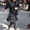 Outside Karl Lagerfeld fashion show 