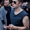 Outside Lanvin fashion show 
