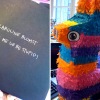 message in a piñata