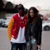 outside lanvin fashion show