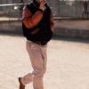Outside Karl Lagerfeld fashion show 