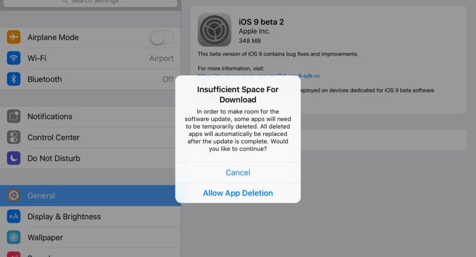 Uppdatera ios