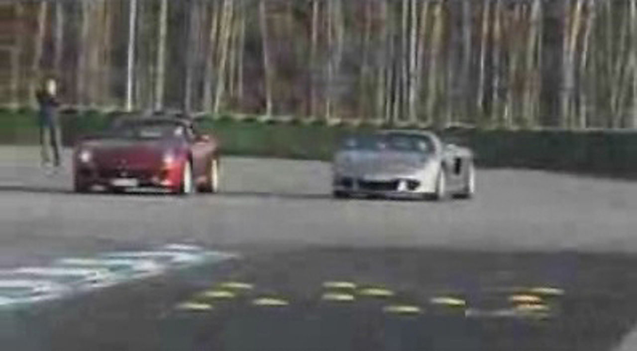 VIDEO: Ferrari 599 GTB Fiorano vs. Porche Carrera GT