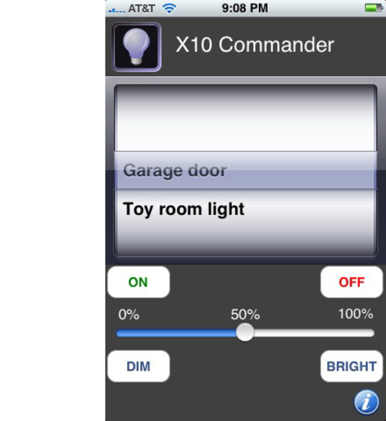 Öppna garage-dörren med din iPhone
