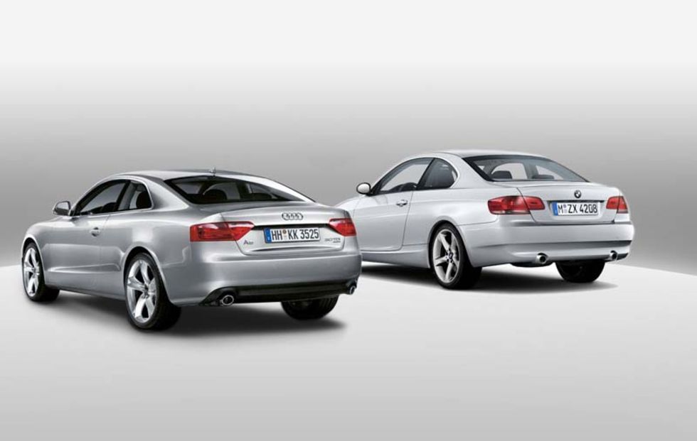 Vi jämnför BMW 3serie coupé med Audi A5. Vilken är