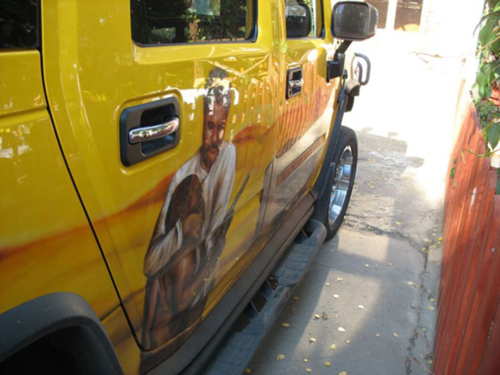 Hummer med udda motivlack