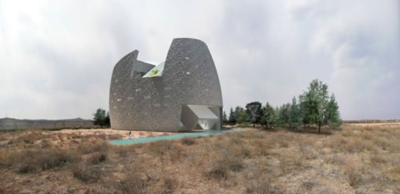 Ett av hundra hus i Mongoliet