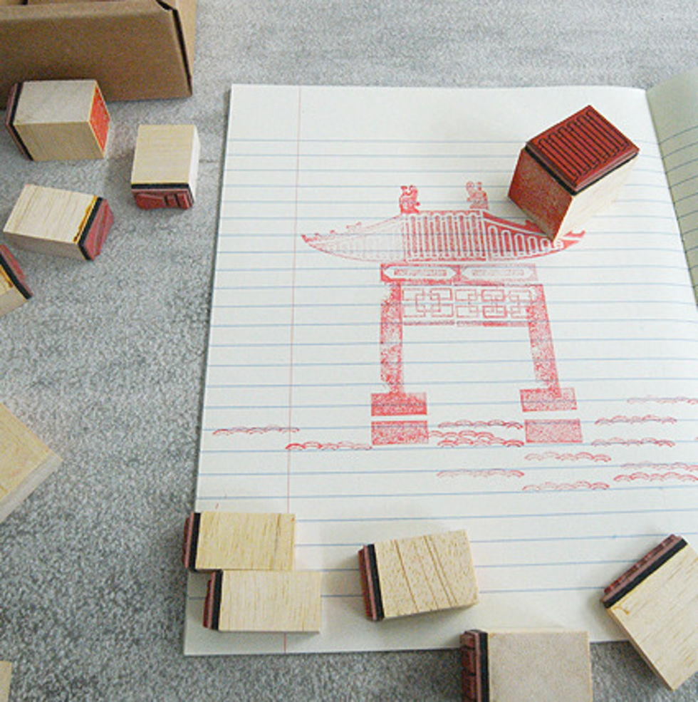 Kinesiska arkitekturstämplar