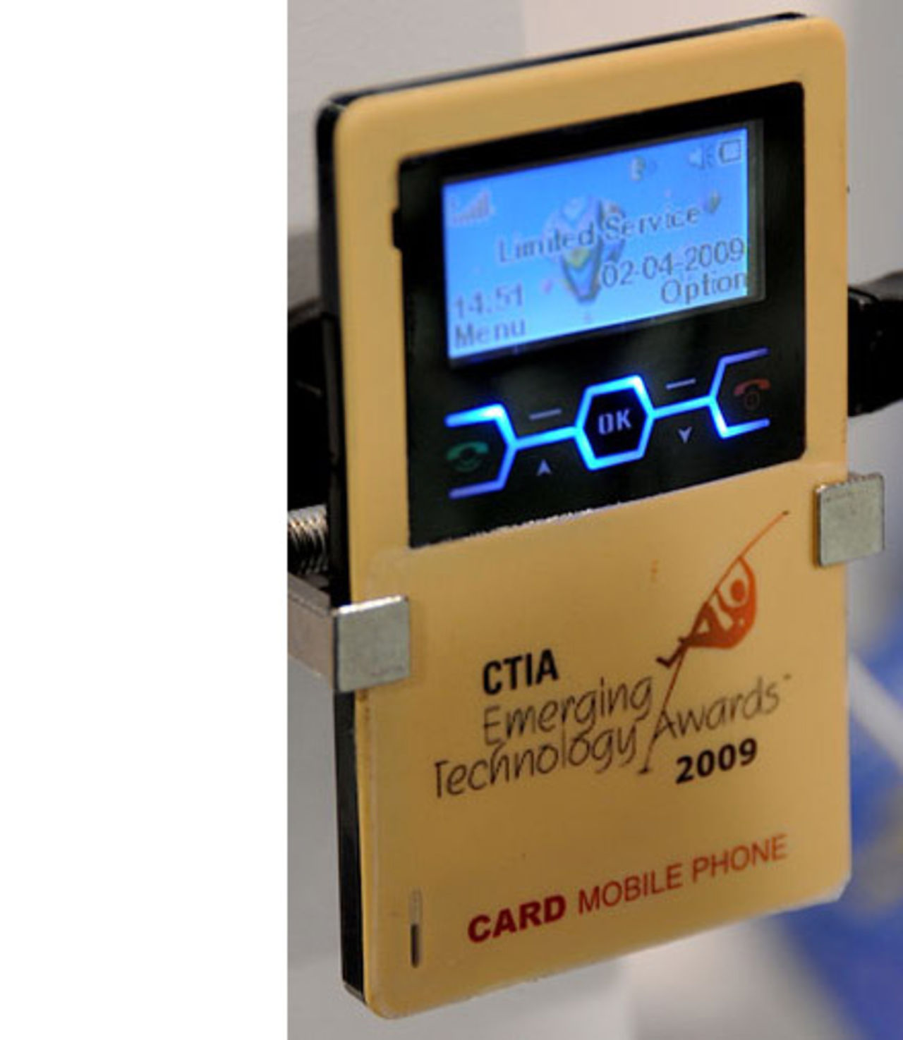 Telefon i kreditkortsstorlek