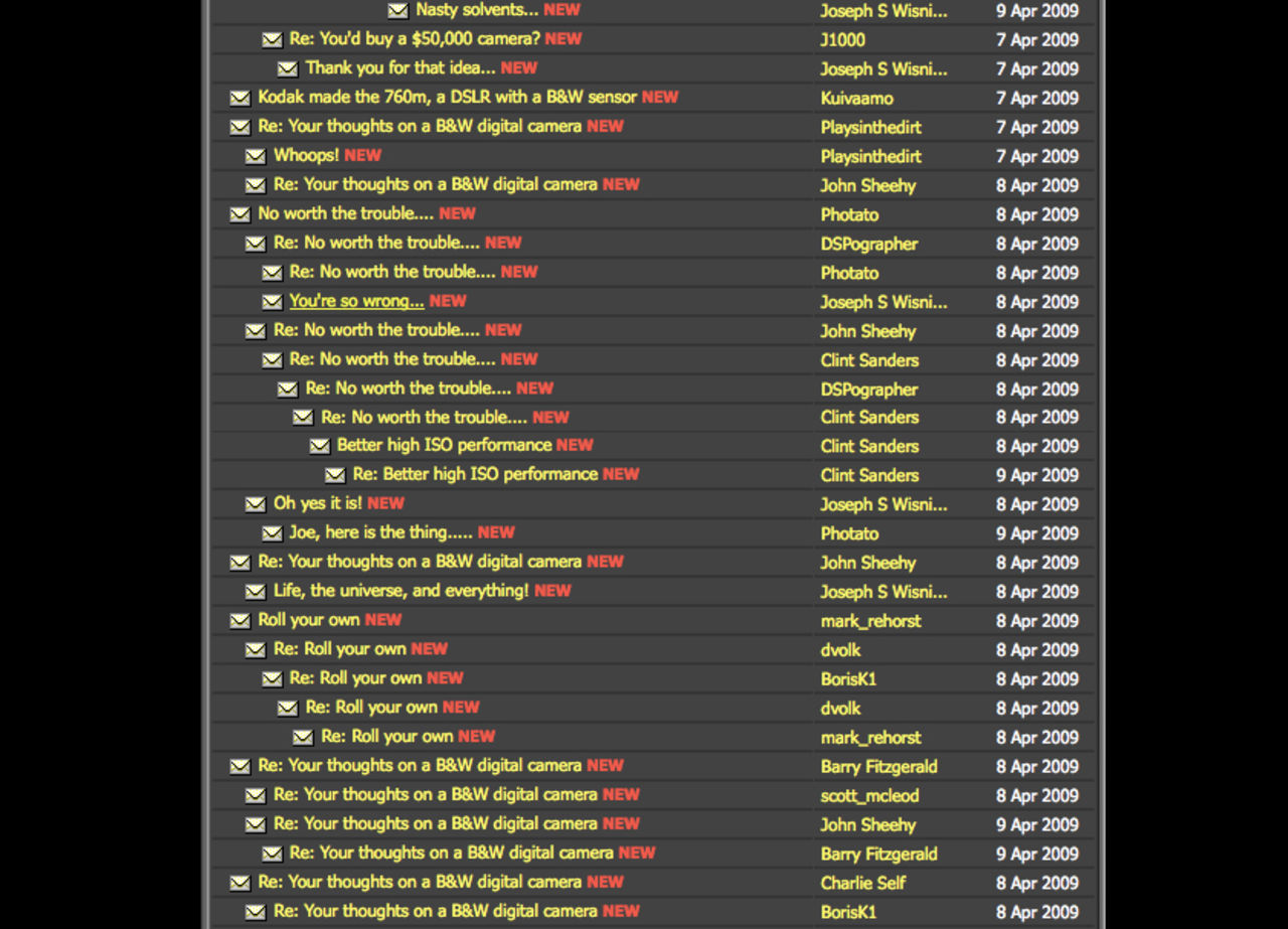 En svartvit digitalkamera?