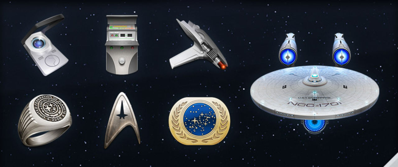Star Trek-ikoner från Iconfactory
