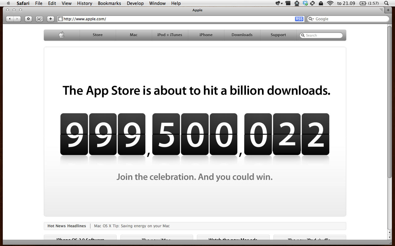 5000 appar i minuten, en miljard strax