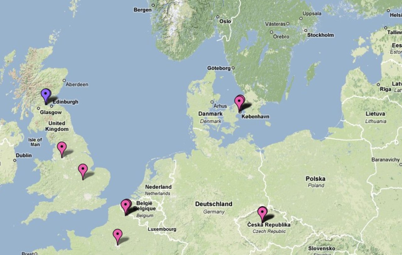 Svininfluensan på Google Maps