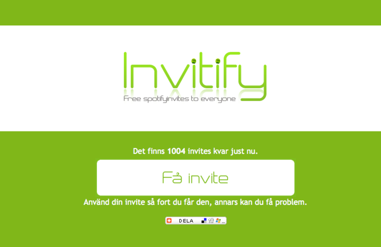 Spotify invites