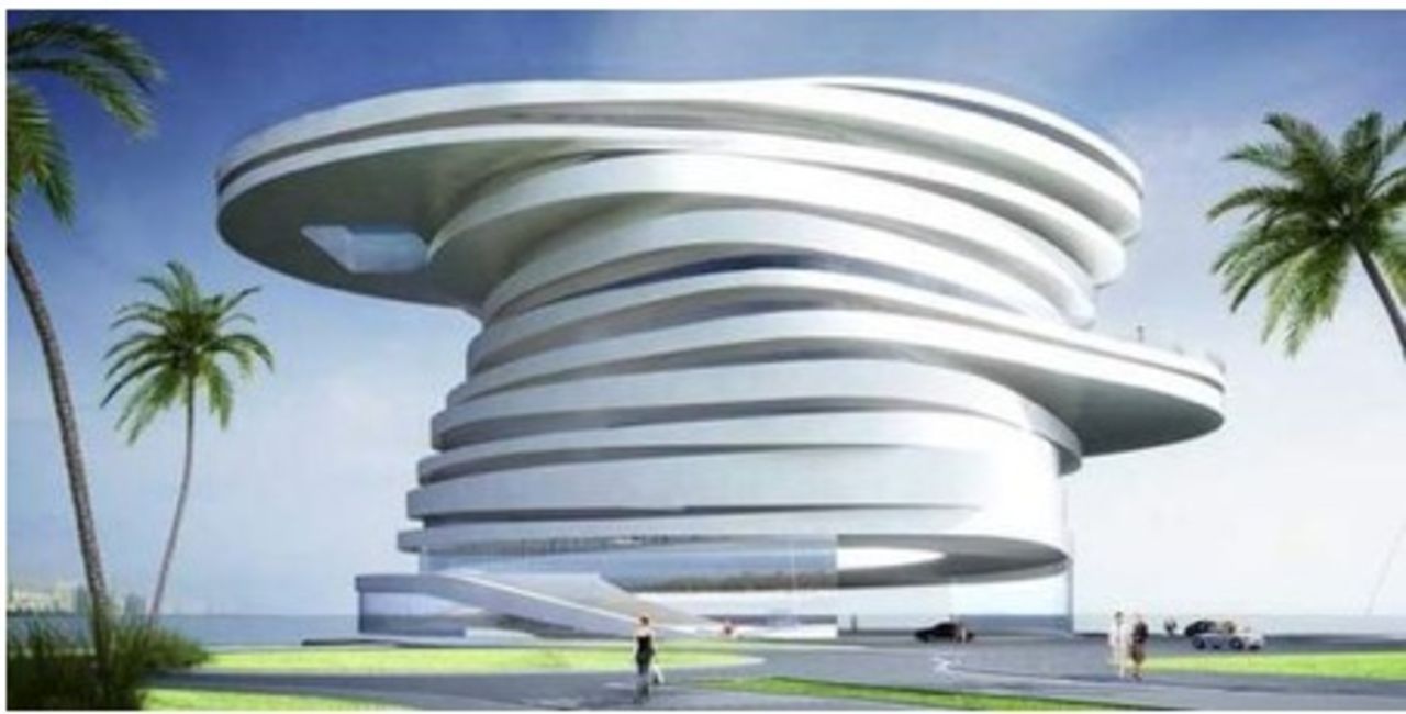 Takvåningen har pool med glasbotten