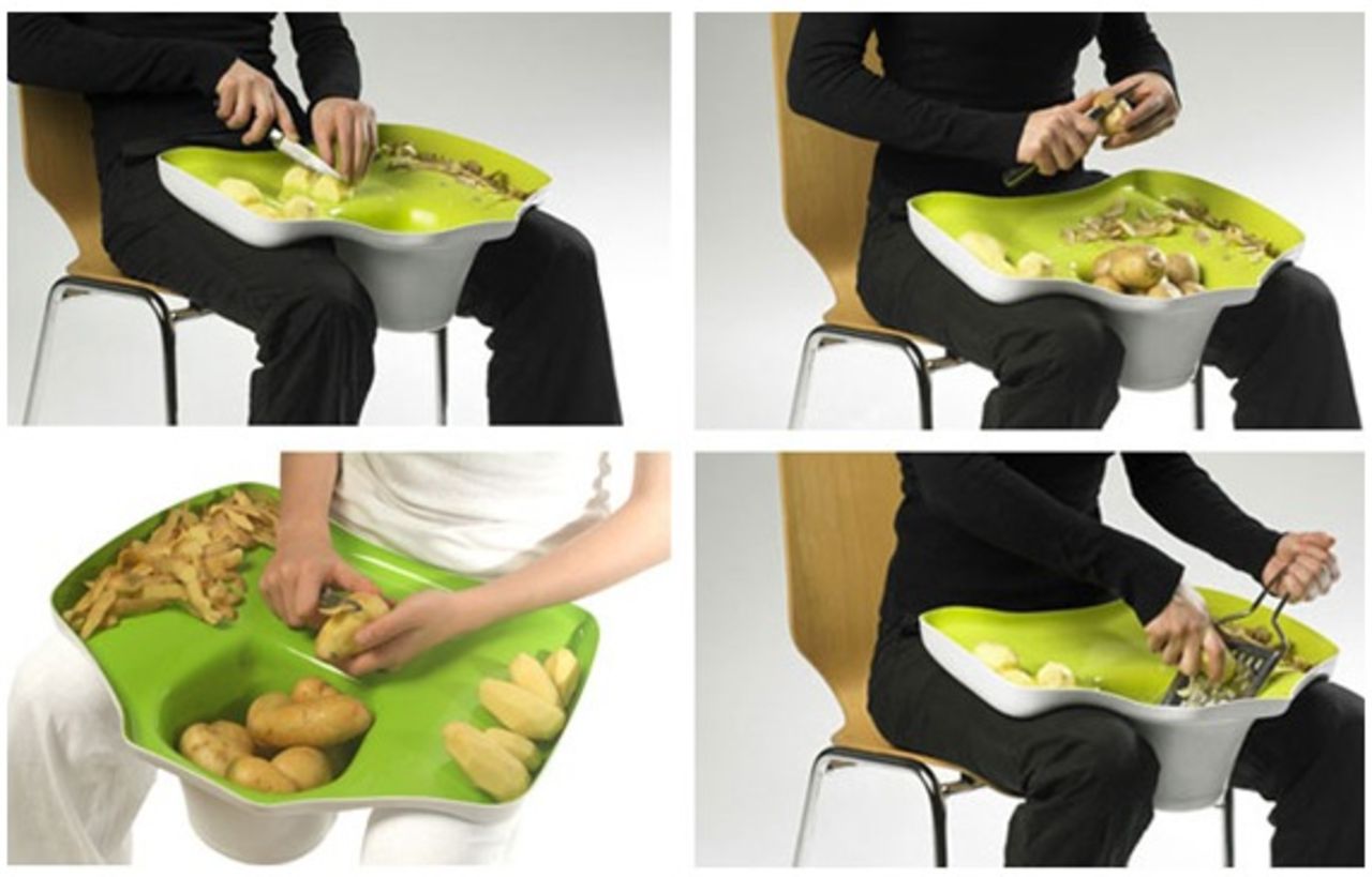 Flytta köksbänken till ditt knä