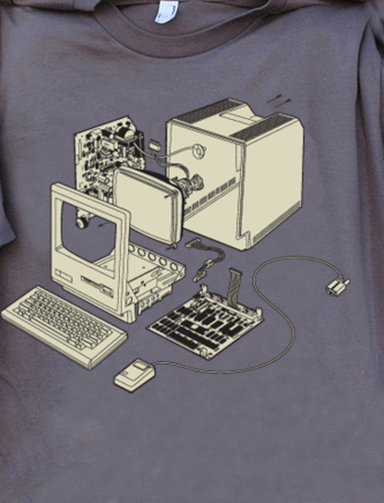 Snygg t-shirt med Mac 128k