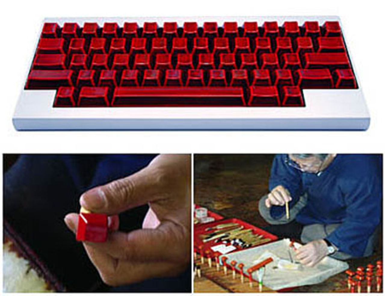 Bokstavslöst tangentbord i lack