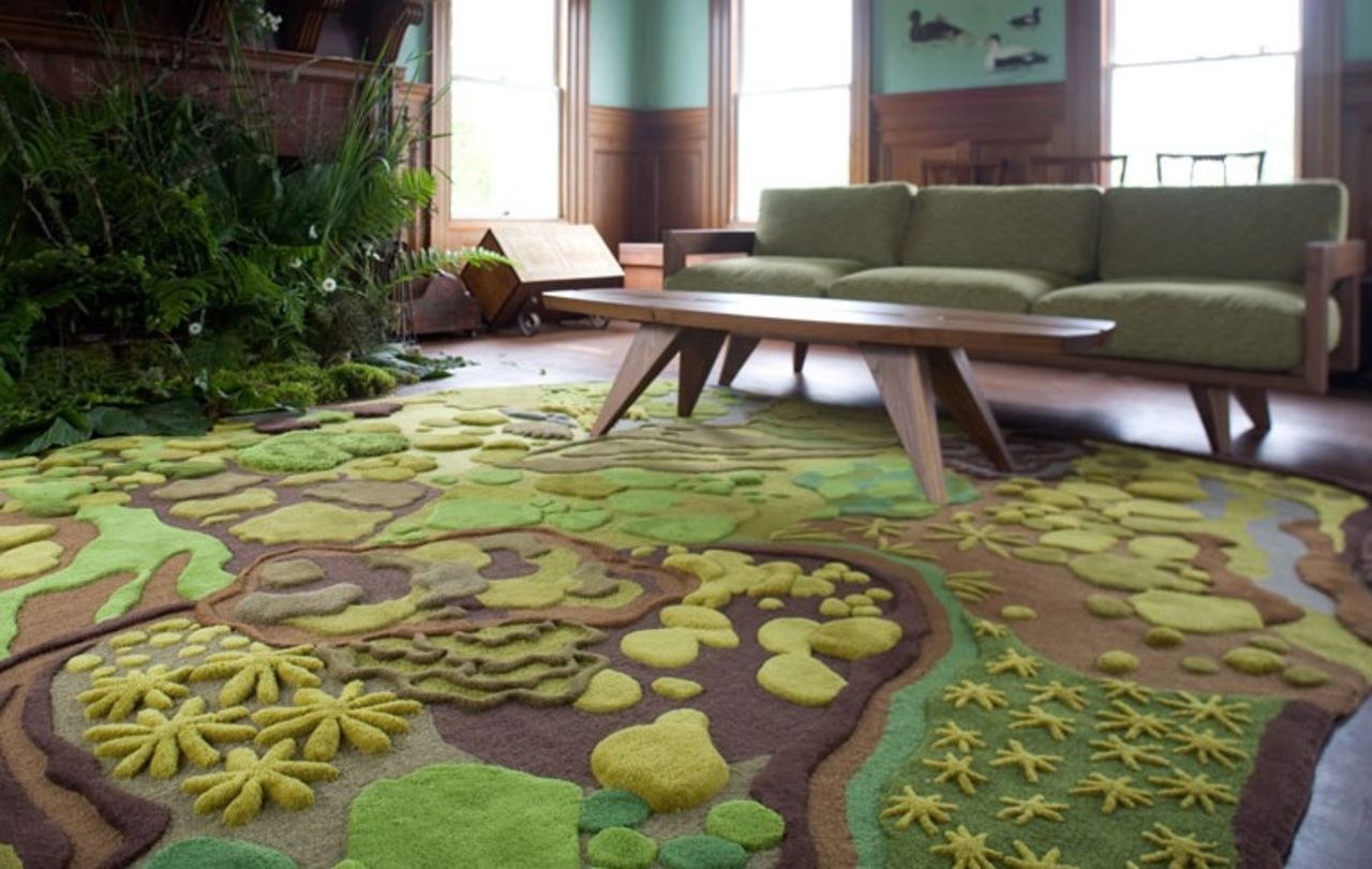 Poetiska mattor med taktila mönster