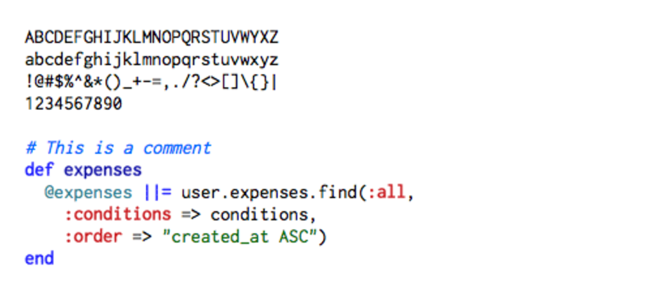 10 typsnitt för programmerare