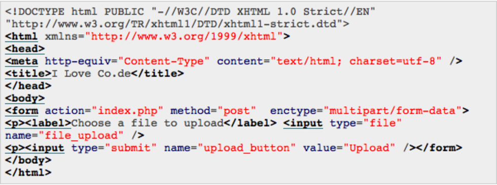 I love Code