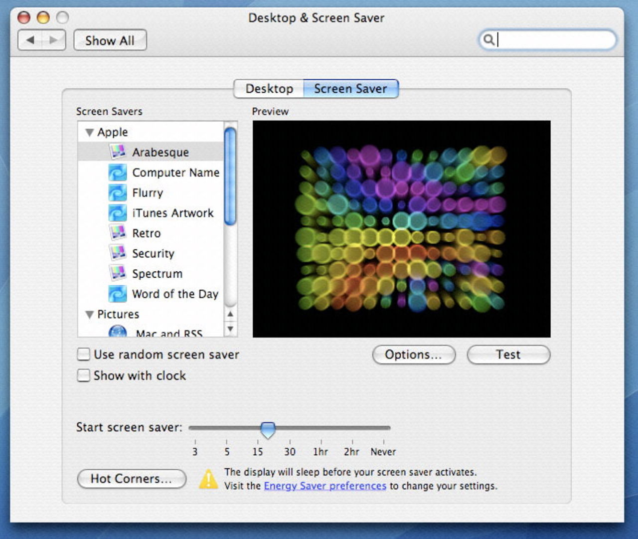 Bilder från Mac OS X build 9A343