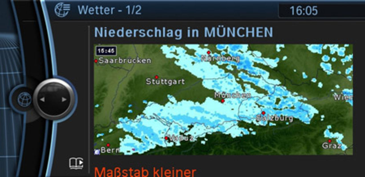 BMW släpper inbyggd väderrapport i navigatorn