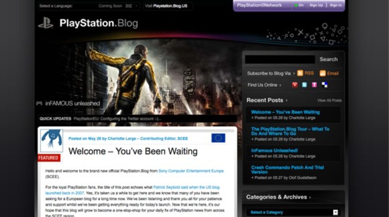Den europeiska Playstation-bloggen