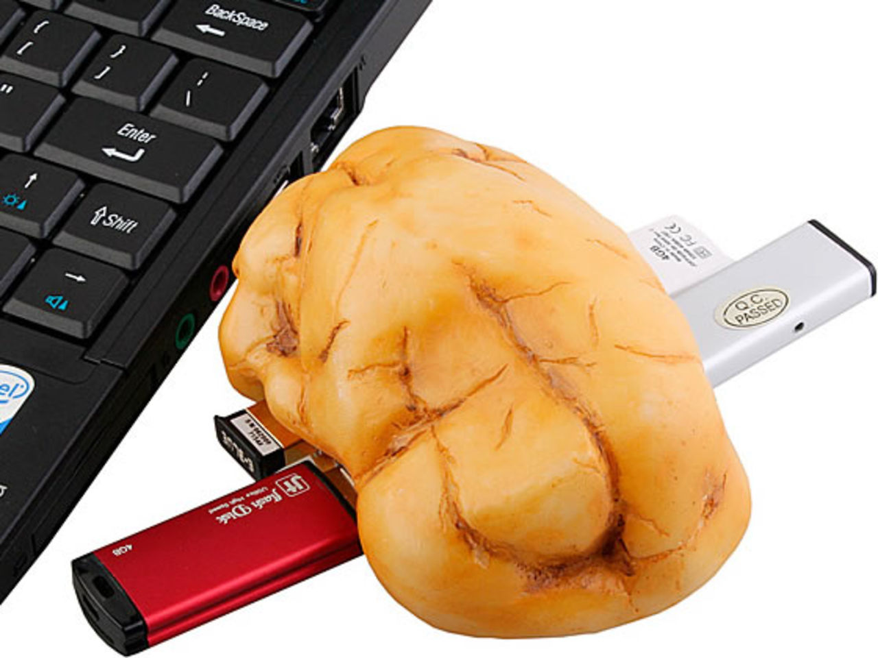 Potatis - nu som USB-hubb
