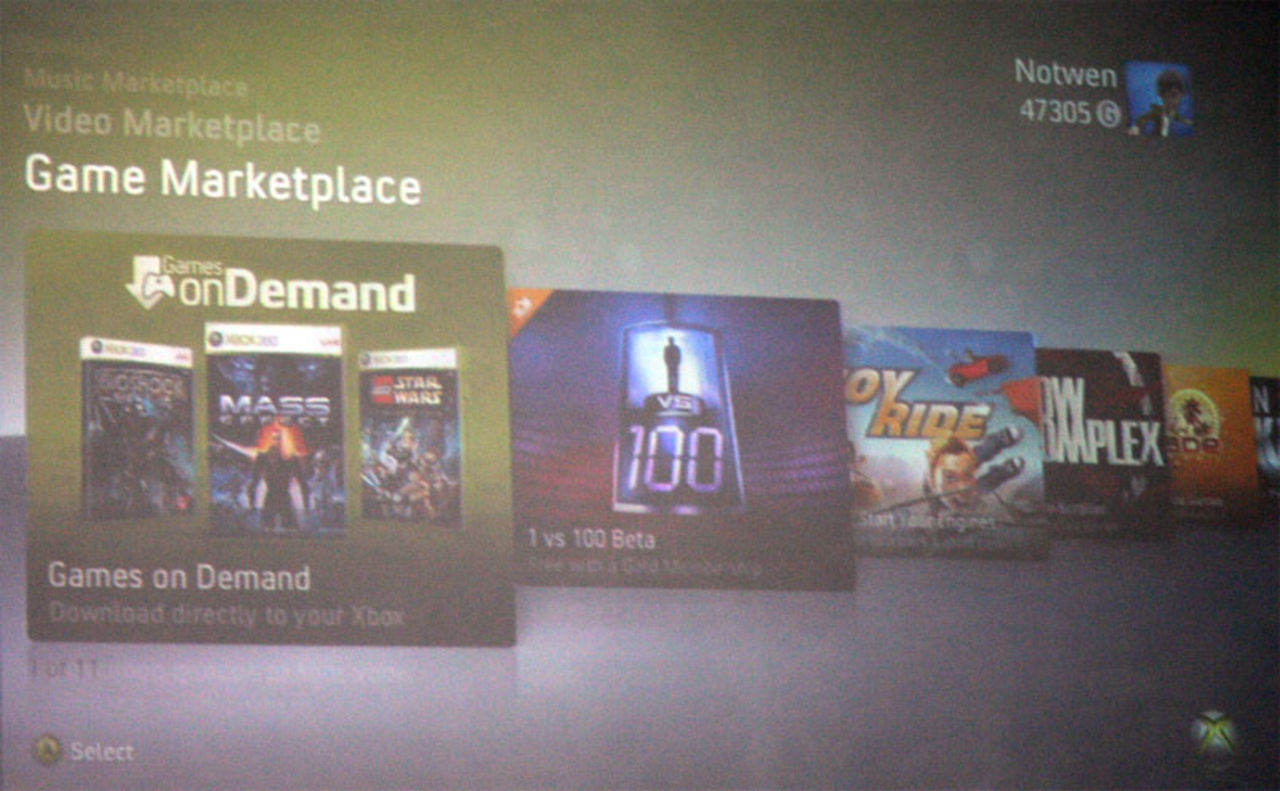 Köp spel på Xbox Live