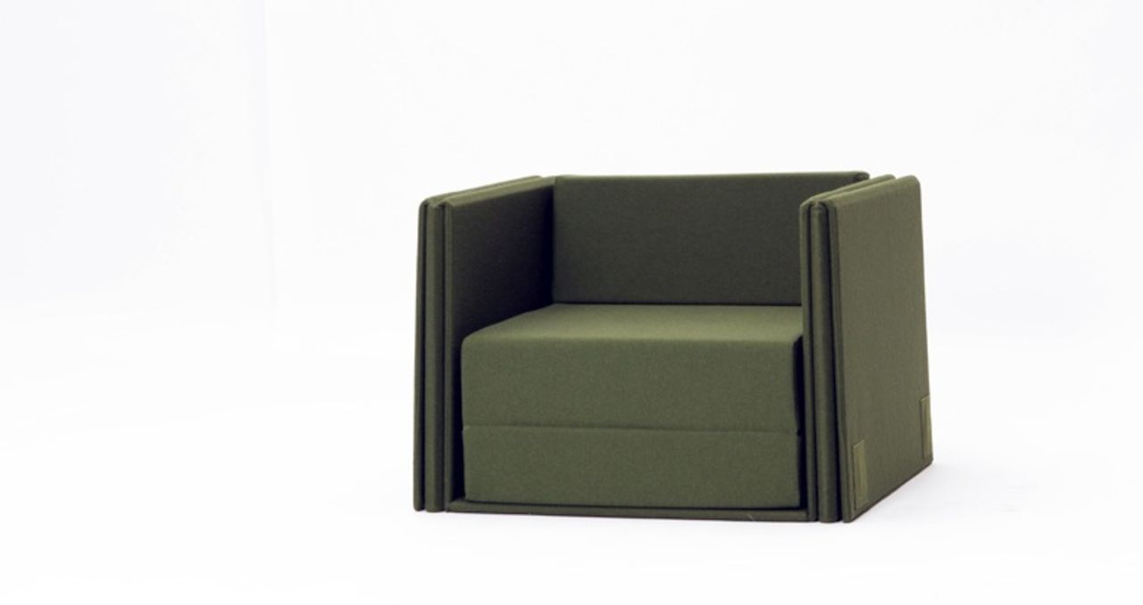 En bäddsoffa med lite privatliv