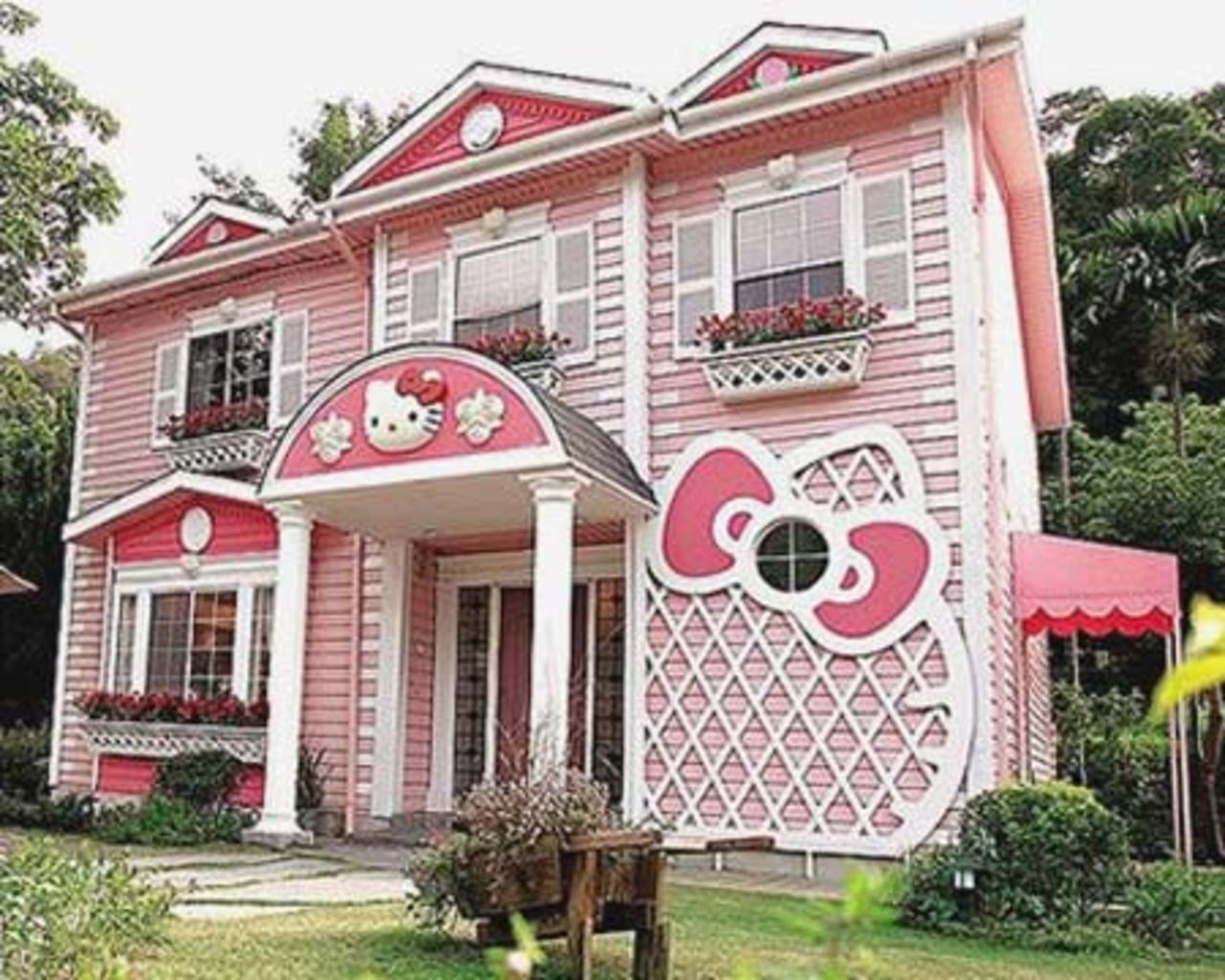 Ett Hello Kitty-hus