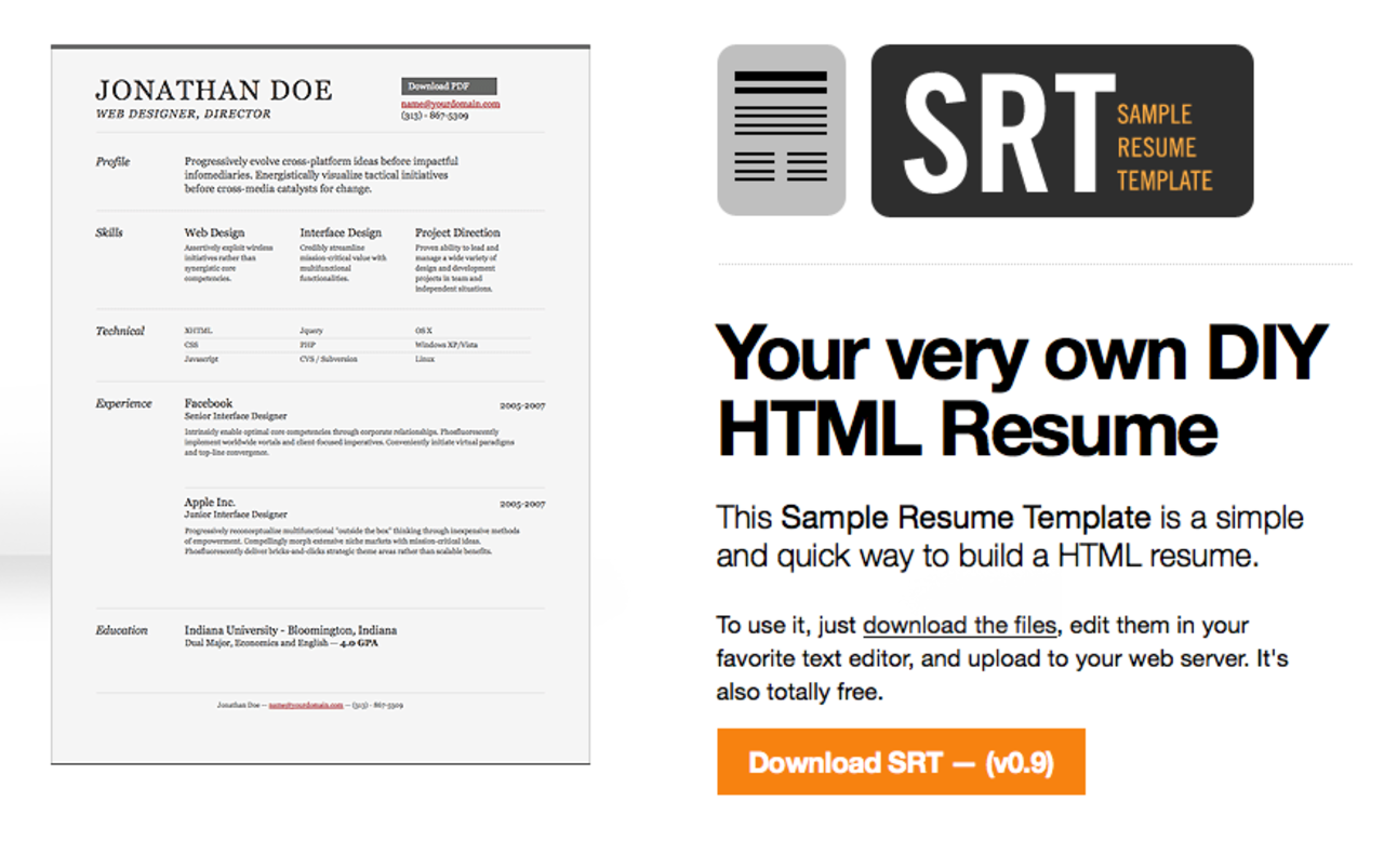 Sample Resume Template