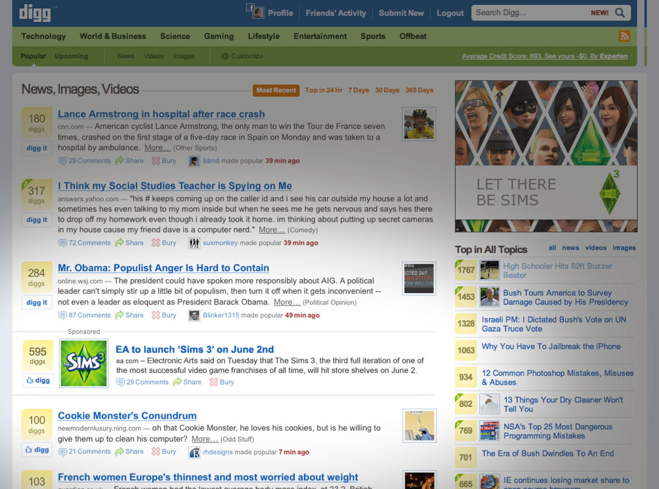 Digg Ads - nytt sätt att köpa reklam på