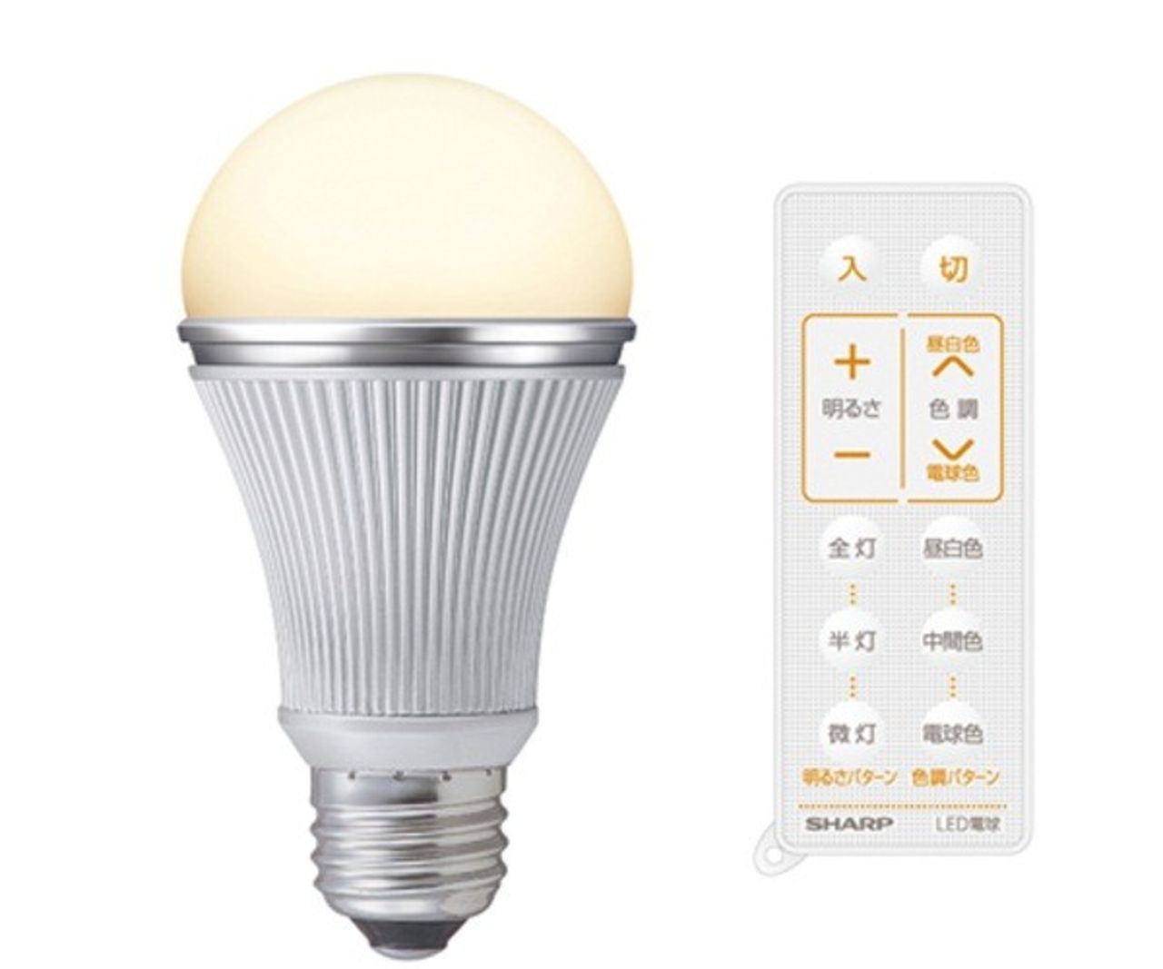 Lysdiodslampa med fjärrkontroll från Sharp