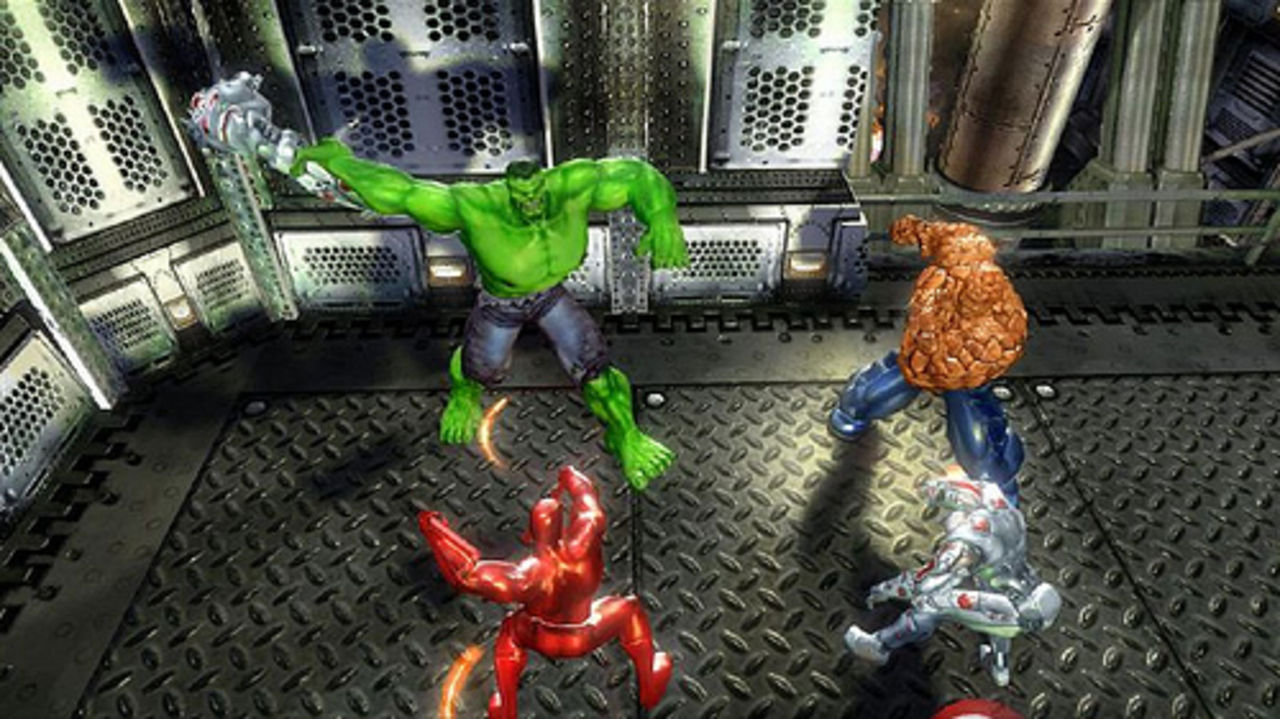 3D-screenshots av Marvel Ultimate Alliance 2