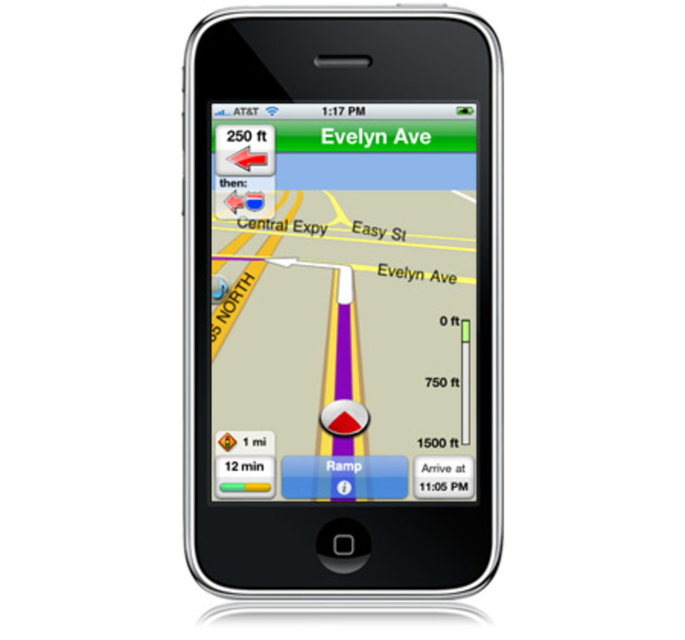 Första navigerings-appen för iPhone