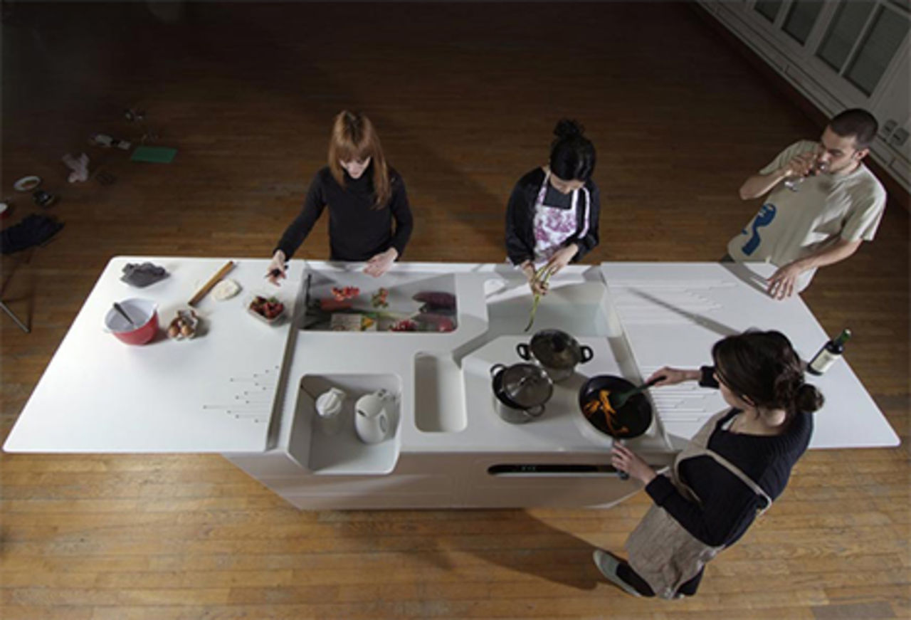 Miniköket för trångbodda