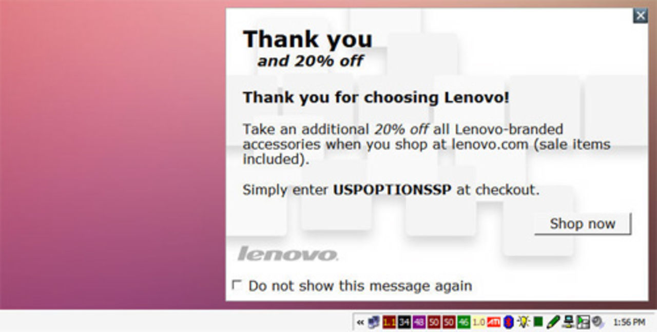 Möjlig adware i Lenovos uppdatering till ThinkPads
