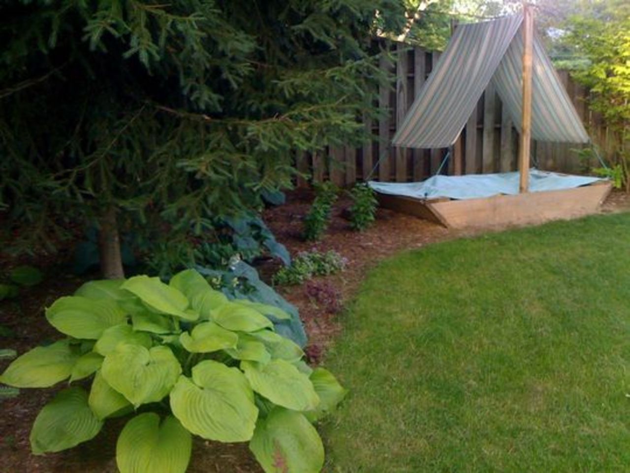 En solskyddad plats för kidsen