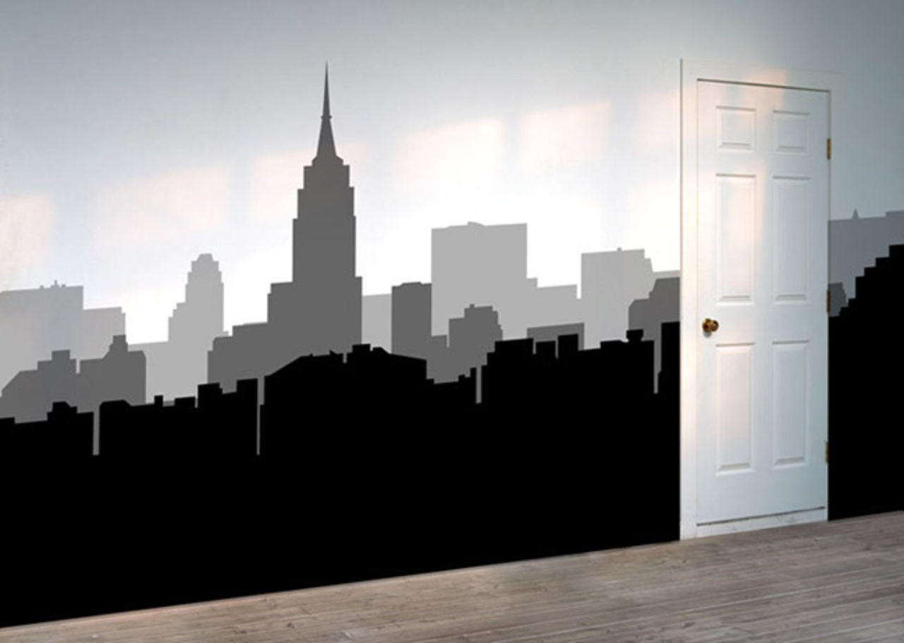 New York uppåt väggarna