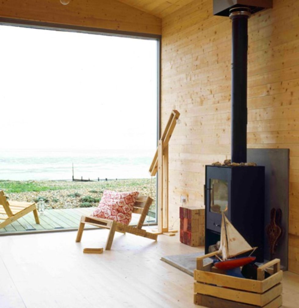 Ett litet hus på stranden