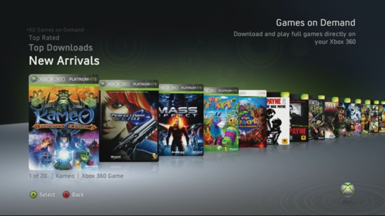 Xbox 360-dashboardens uppdateringar listade