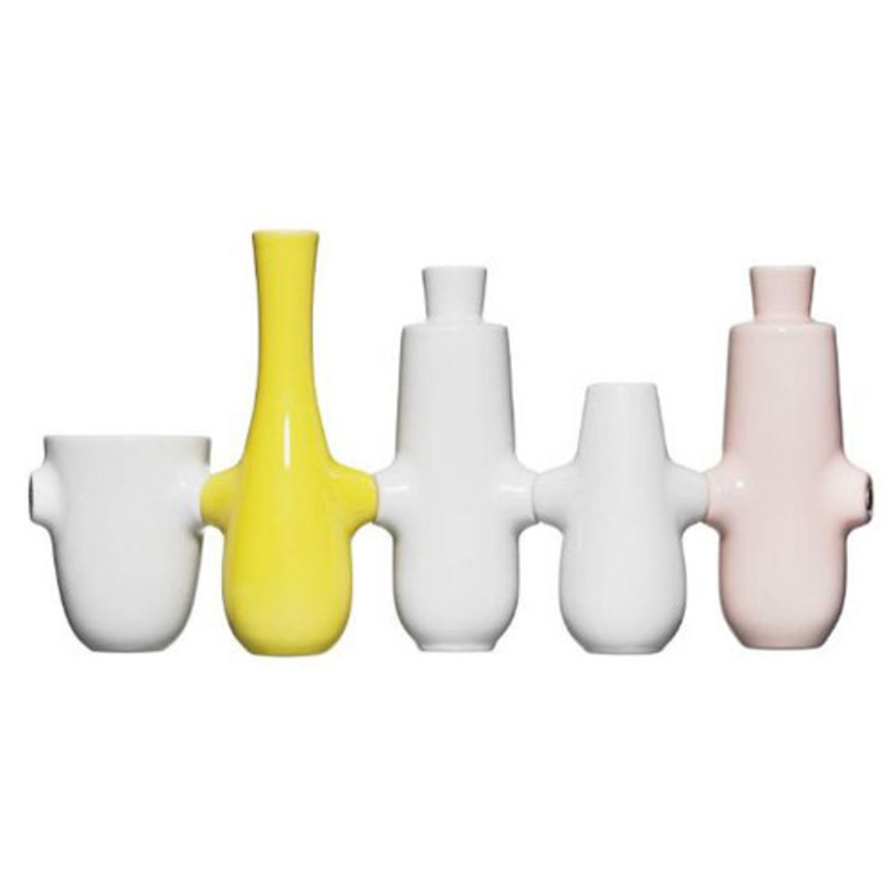 Ljusstake och vas i ett