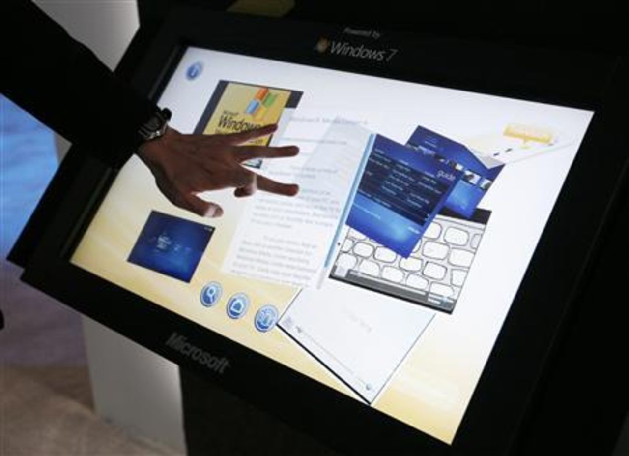 Vi får snart många produkter med pekskärmar till Windows 7