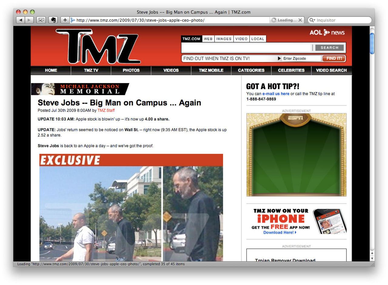 Steve Jobs på Apple Campus