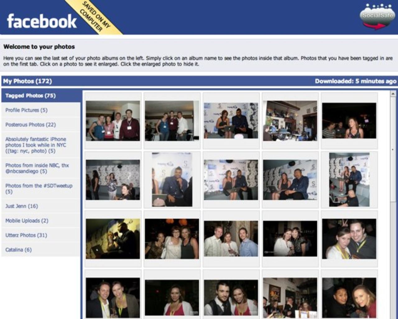 SocialSafe sparar ner din Facebook-data