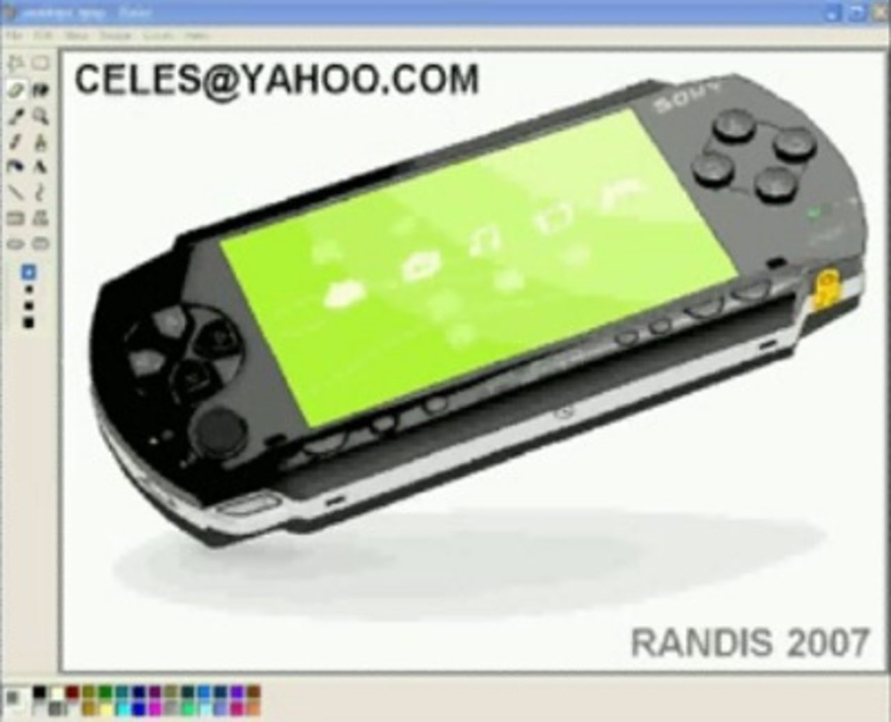 Hur man ritar en PSP i Paint